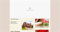 Desktop Screenshot of malta-zakopane.pl